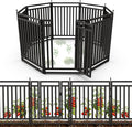 Garden Fence 32in x 18ft, 7 Panels + 1 Gate, Durable Outdoor Yard Barrier by Petorldog