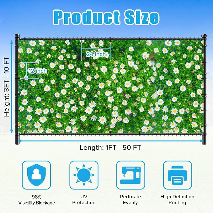 UPGRADE Custom Scenic Privacy Fence Screen - Image 3