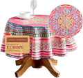 Maison d' Hermine Table Cloth Round Table 100% Cotton 69 Inches Fall Tablecloth by MaisondHermine