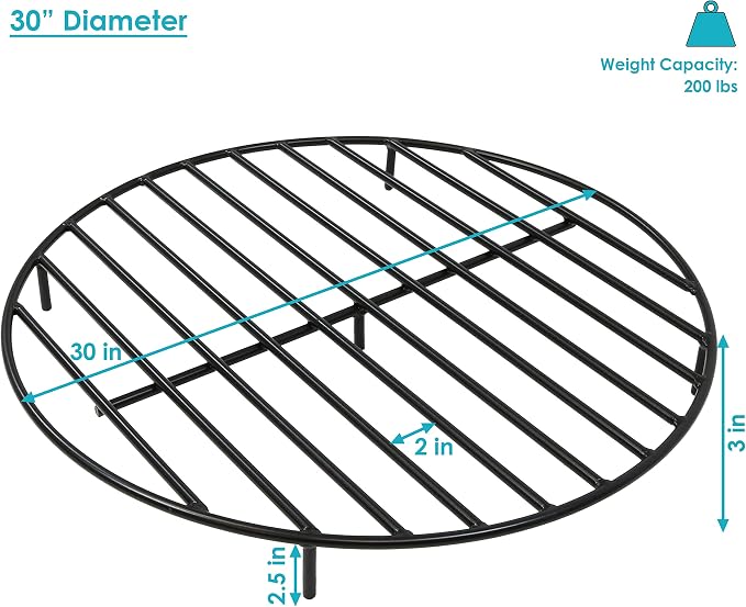 Sunnydaze Round Fire Pit Grate - Image 4