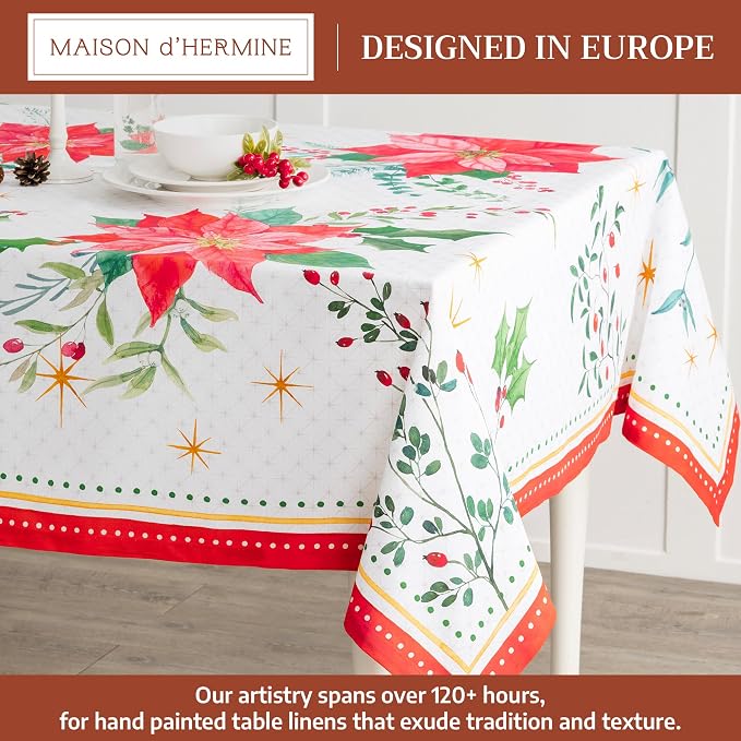 Maison d' Hermine Table Cloth Rectangle Table 100% Cotton 70 x 140 Inches Fall - Image 2