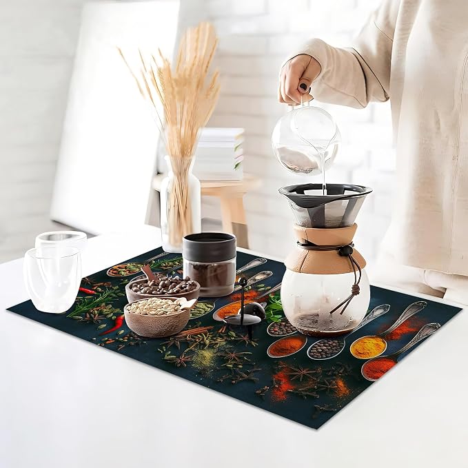 Various Herbs Placemats Set of 6, Spices - Image 3