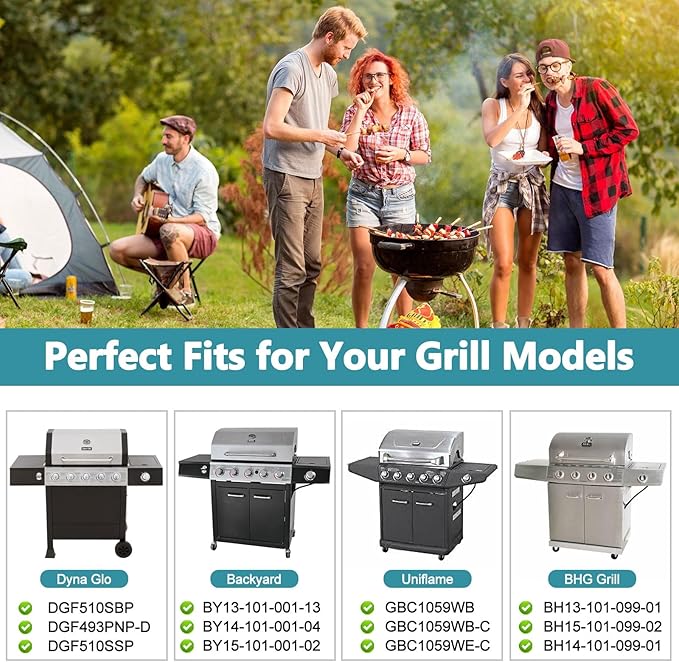 Criditpid Grill Parts for Dyna Glo DGF510SBP, DGF493PNP-D, Backyard Grill - Image 3