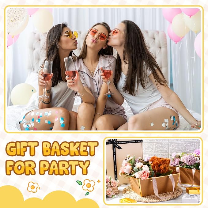 Pinkunn 48 Pcs Basket for Gifts Empty DIY Bulk Party Gift Basket Kit - Image 4