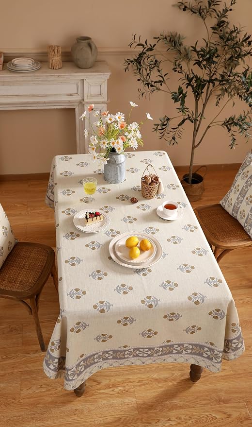 patdrea Designer French Beige Tablecloth - Image 8