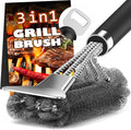 Grill Brush and Scraper-18 Adjustable Handle Safe BBQ Grill Brush by PePeng