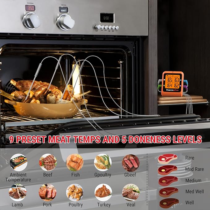 ThermoPro 650 ft Bluetooth Meat Thermometer - Image 6