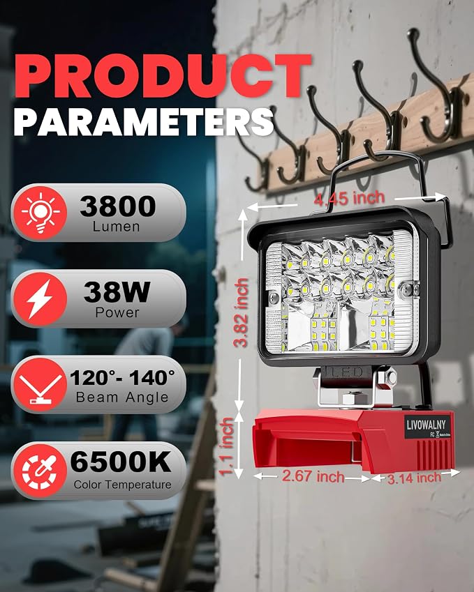 LIVOWALNY LED Work Light Compatible - Image 2