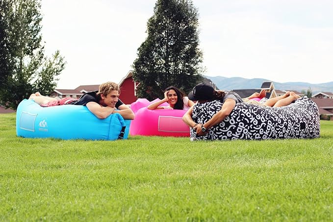 WEKAPO Inflatable Sun Lounger, Air Sofa, Waterproof and Leak-Proof, Picnics and - Image 4