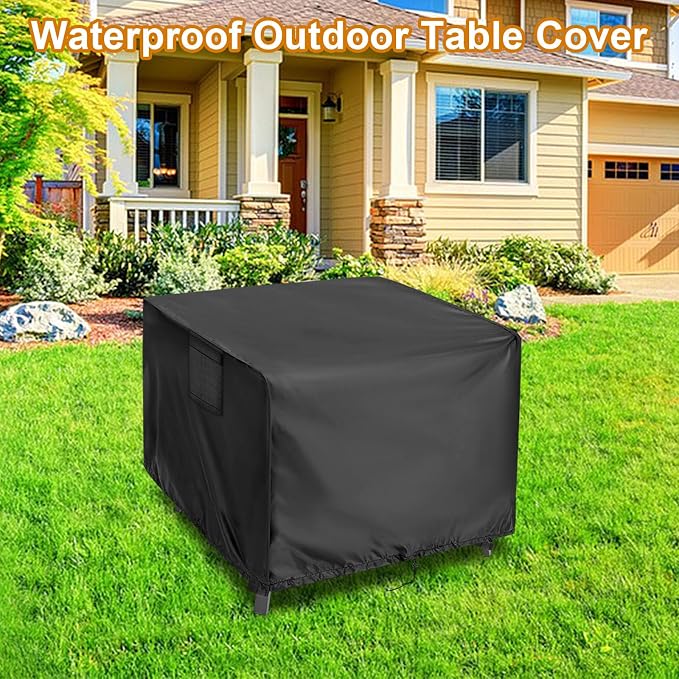 Outdoor Table Cover Square 38 inch Patio Table Cover Waterproof Patio Furniture - Image 6