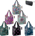 BeeGreen Boho Gifts for Women Geometric Reusable Grocery Bags Mandala Shopping by BeeGreen