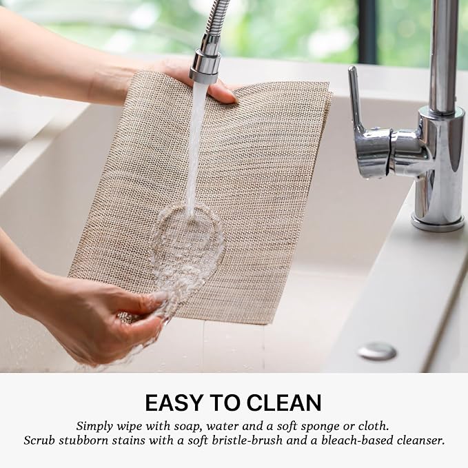 LEXMORE PlaceMats Set of 12 Vinyl/Plastic Woven Place Mats - Image 4