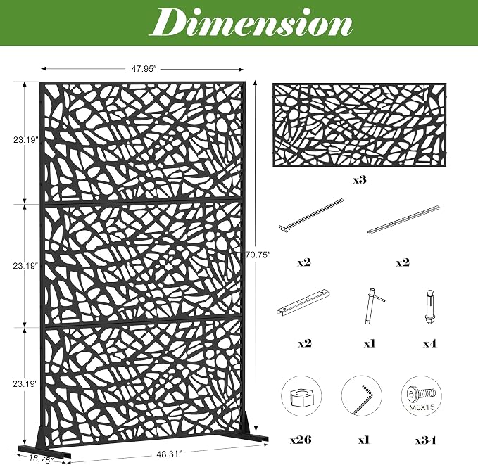 Domi Metal Privacy Screens and Panels - Image 7