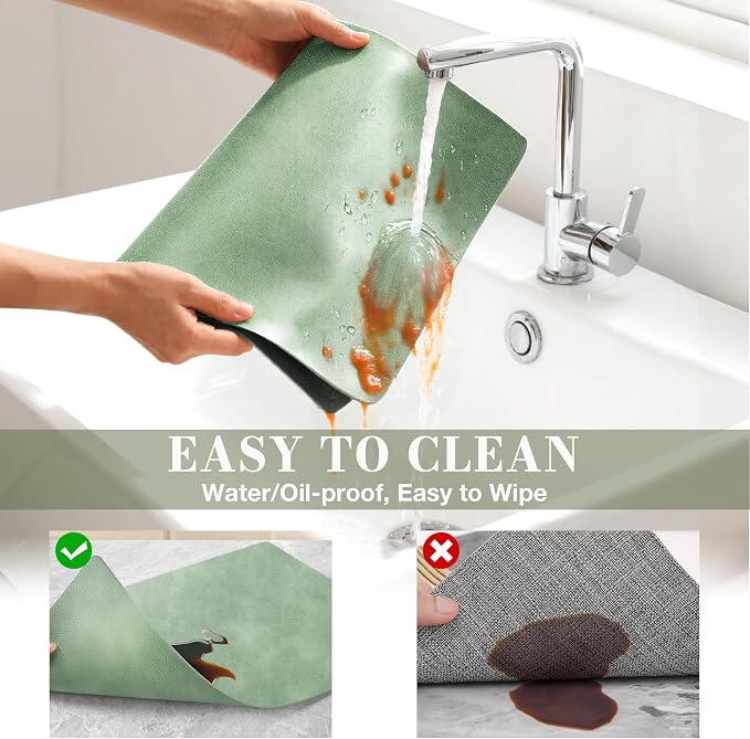 Roxifina Faux Leather Placemats Set of 6 - Image 4