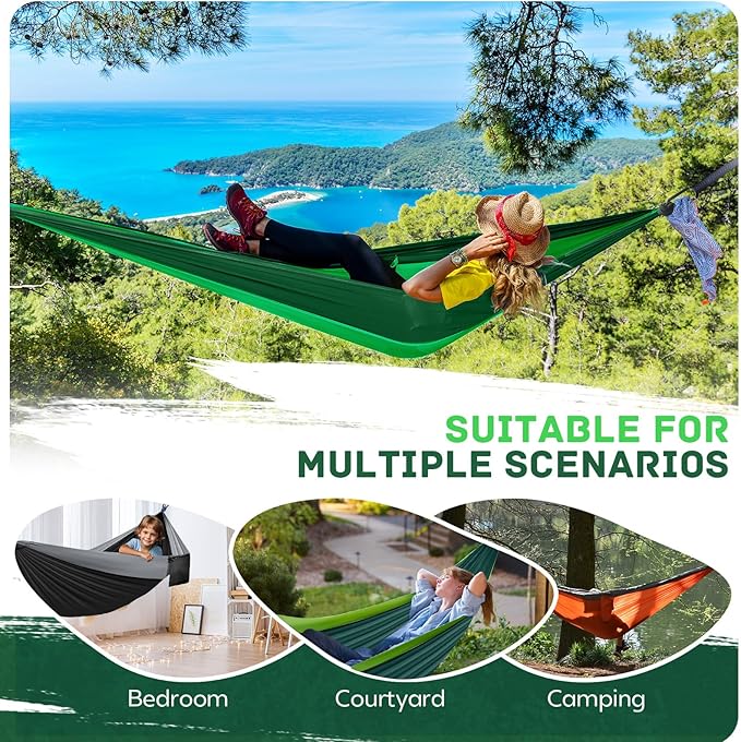 Hammock for Camping, Extra Large Double Size, 600 lb Capacity