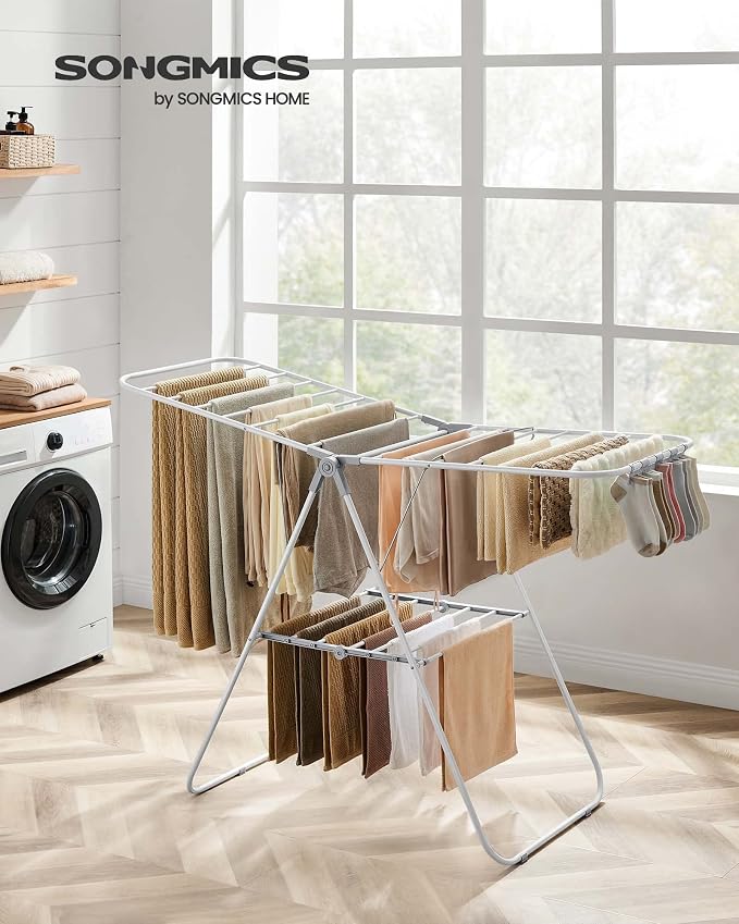 SONGMICS Clothes Drying Rack, - Image 2