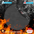 Grill Floor Mat, 60 Inch Round Black Silicone Fiberglass Pad