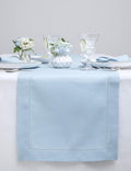 Solino Home Linen Sky Blue Table Runner 120 Inches Long by SolinoHome