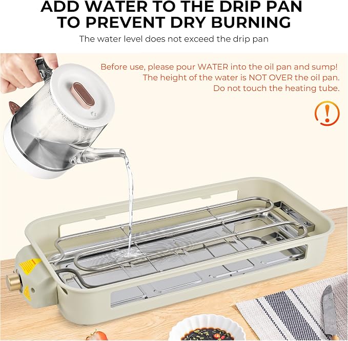 Pukomc Electric Indoor Grill, 2 in 1 Indoor Grills - Image 2