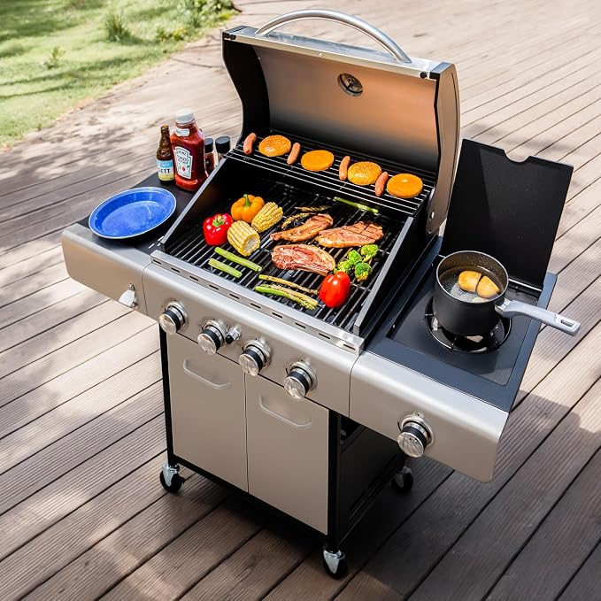 MFSTUDIO 4-Burner BBQ Propane Grill by MFSTUDIO