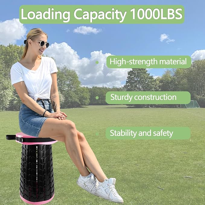 ALEVMOOM Upgraded XXL Collapsilbe Stool - Image 3