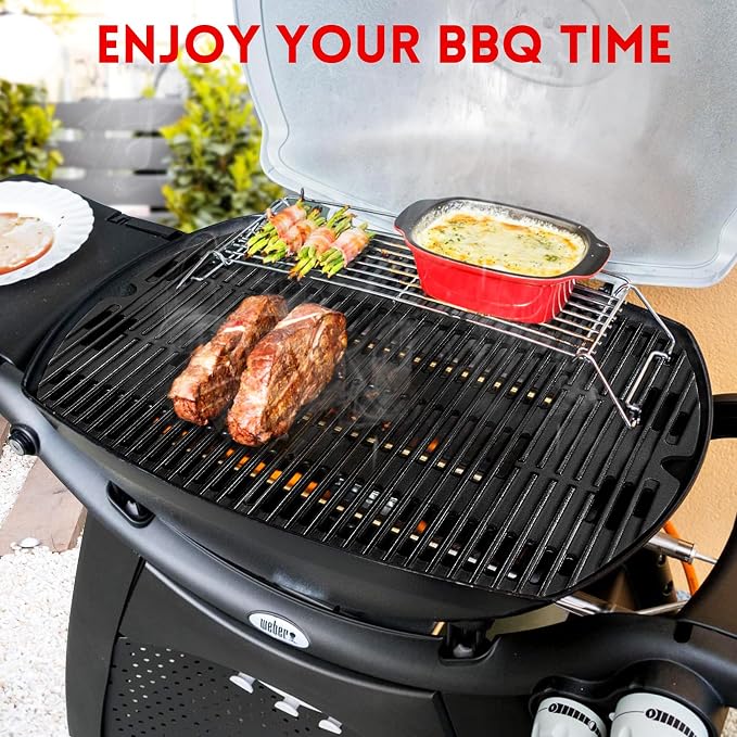 GGC 7646 7584 Grill Grates for Weber Q3200 Q320 Q300 Q3000 Q3100 Gas Grills - Image 6