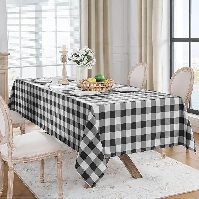 Softalker Gingham Checkered Tablecloth Rectangle - Image 6