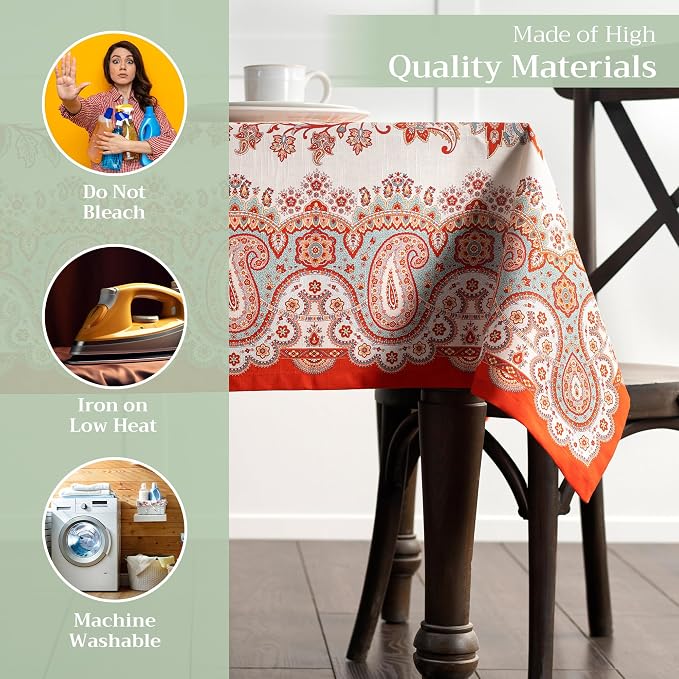 Maison d' Hermine Table Cloth Rectangle Table 100% Cotton 60 x 108 Inches Fall - Image 3