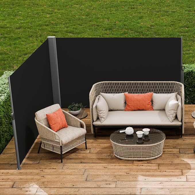 VEVOR Retractable Side Awning, UV 50 71''x 236'' Full Aluminum Rust-Proof Patio - Image 8