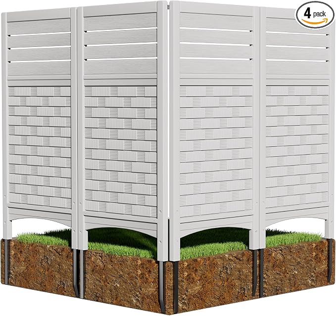 Outdoor Fence Privacy Panels, Resin Privacy Fence Panels by Mrosaa