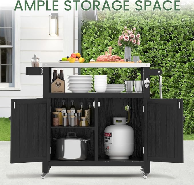 Weatherproof HIPS Outdoor Kitchen Island - Image 5