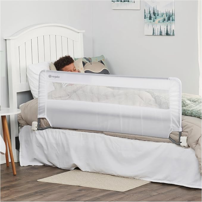 Regalo Swing Down 54-Inch Extra Long Bed Rail Guard, - Image 4