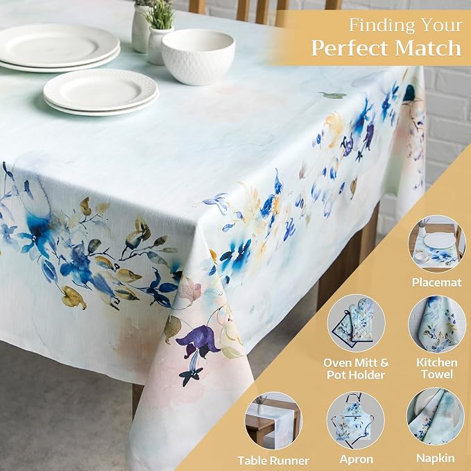 Maison d' Hermine Table Cloth Rectangle Table 100% Cotton 60 x 120 Inches - Image 5