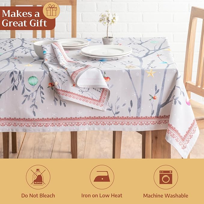 Maison d' Hermine Table Cloth Rectangle Table 100% Cotton 60 x 90 Inches Fall - Image 5
