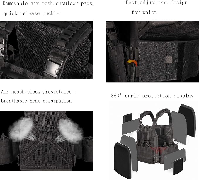 vAv YAKEDA Camo Tactical Outdoor Carrier Vest - Image 3