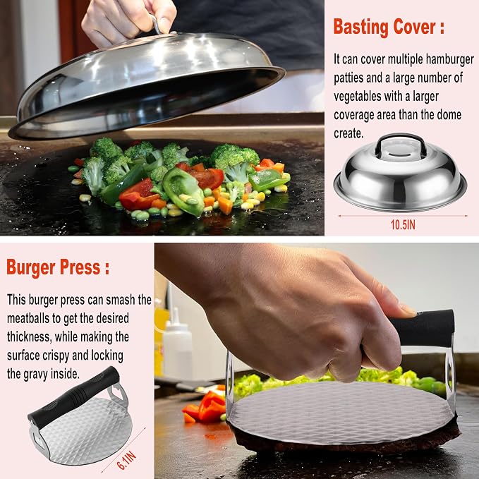 38PCS Flat Top Grill Accessories Set - Image 2