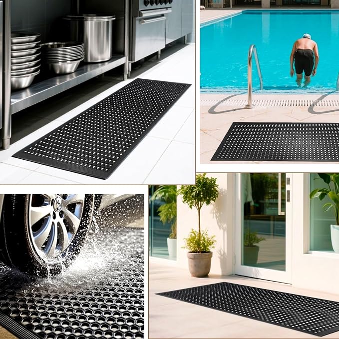 Restaurant Anti Fatigue Mat, Outdoor Rubber Floor Bar Mat - Image 7
