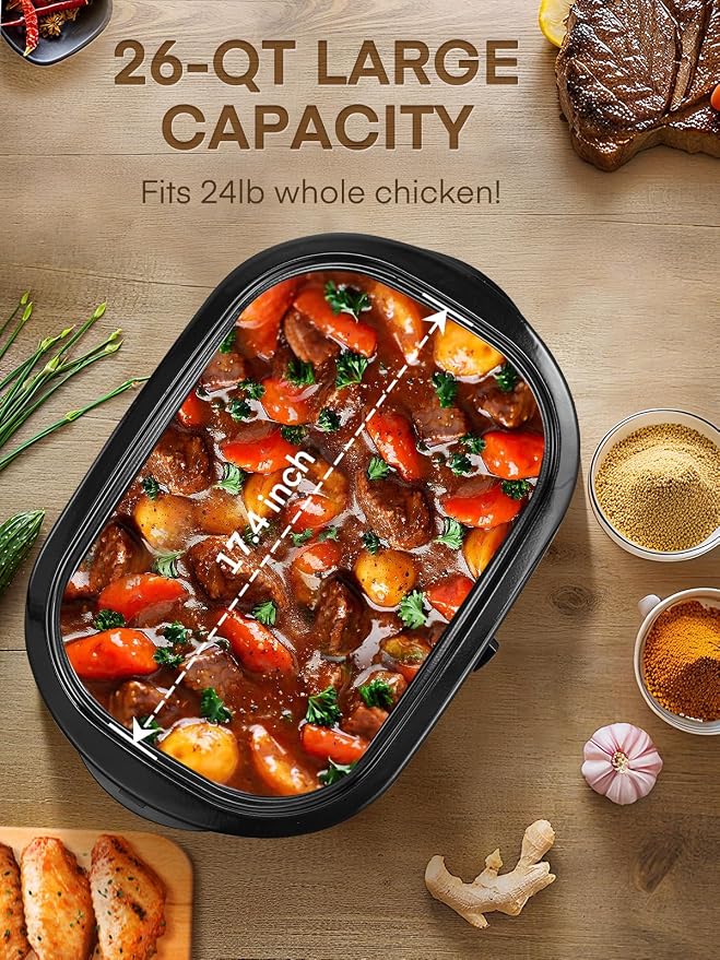 FOHERE 26QT Electric Roaster Oven - Image 5