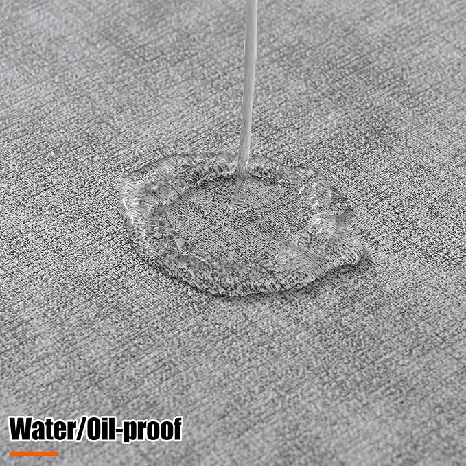 Homaxy Round Faux Leather Placemats and Coasters, Washable Dual-Side Table Mats - Image 4