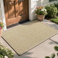 Front Door Mat 31"x47", Heavy Duty Waterproof Dirt Trapping Non-Slip Doormats by QiCaiJia