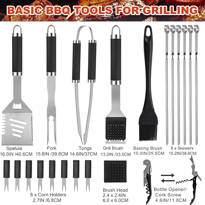 Grilljoy BBQ Accessories Grill Tools Set - Image 2