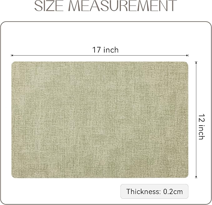Romanstile Vinyl Placemats Set of 8-12 X 17 Inch - Image 6