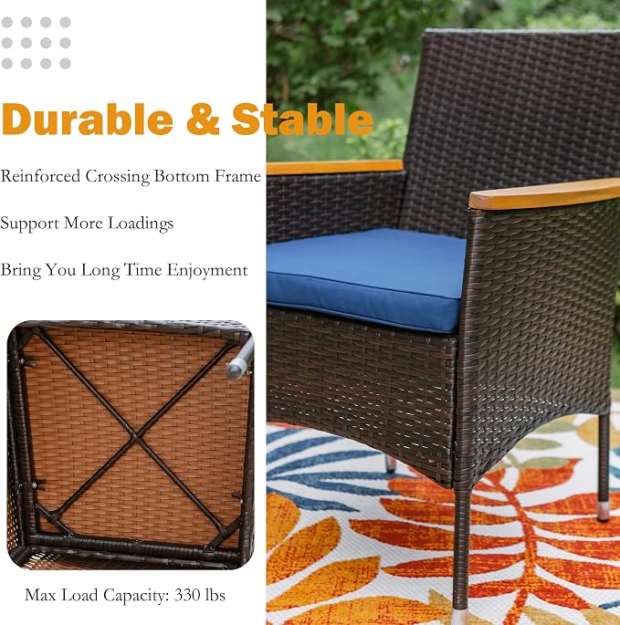 Sophia & William 9 Pieces Patio Dining Set - Image 4