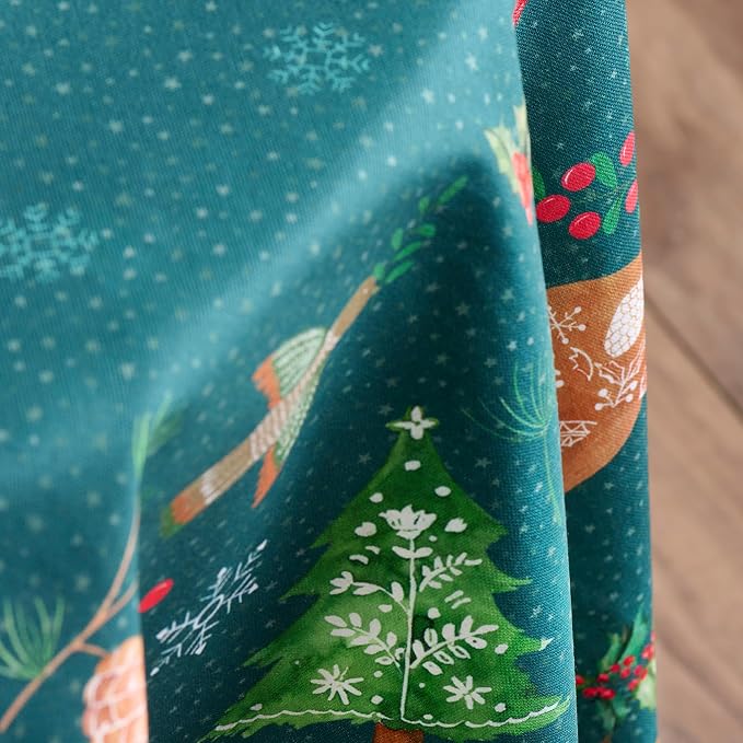 Maison d' Hermine Table Cloth Round Table 100% Cotton 69 Inches Fall Tablecloth - Image 9