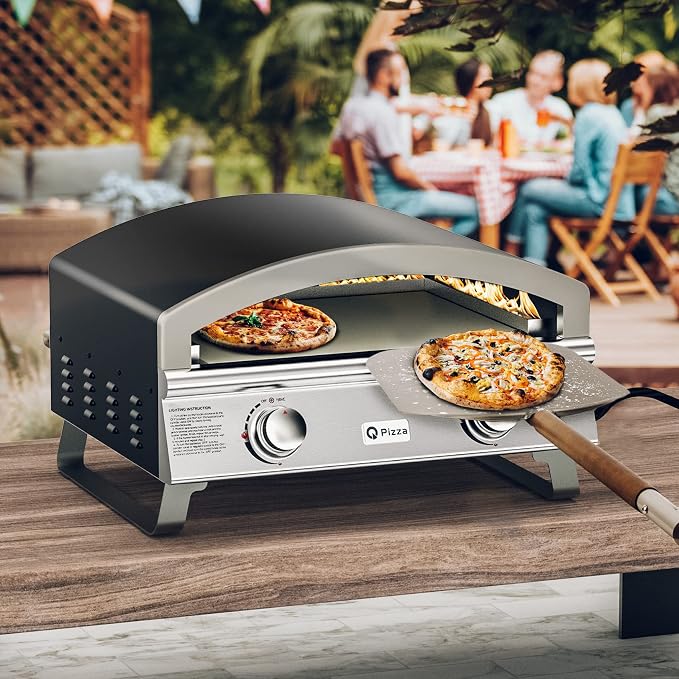 Outdoor 2-Burner Gas Pizza Oven, Versatile Grill Stove - Image 5