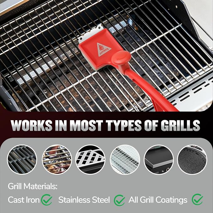 Bristle Free Steam Grill Brush for Outdoor Grill, Safe No Wire Replacement - Image 6