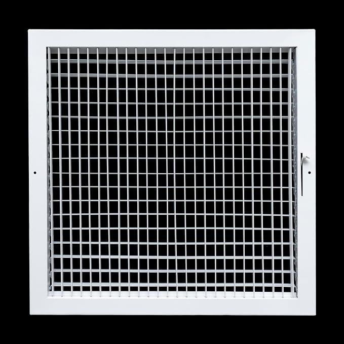 Fits 18x18 Duct Opening Steel Adjustable Air Supply Grille by Handua | Register - Image 3