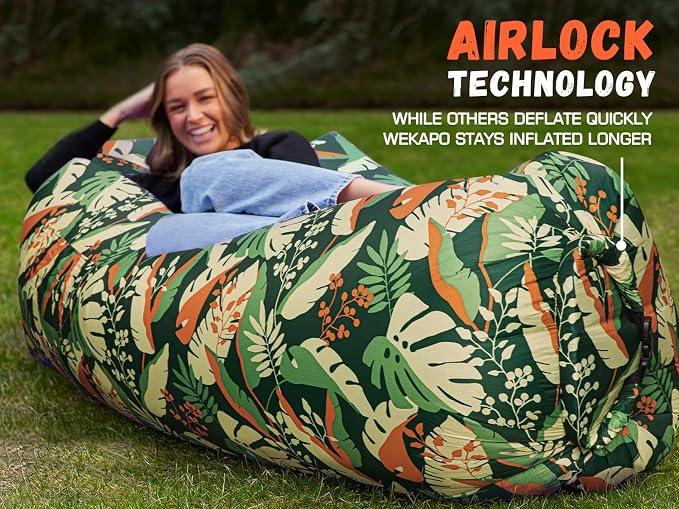 WEKAPO Inflatable Sun Lounger, Air Sofa, Waterproof and Leak-Proof, Picnics and - Image 5