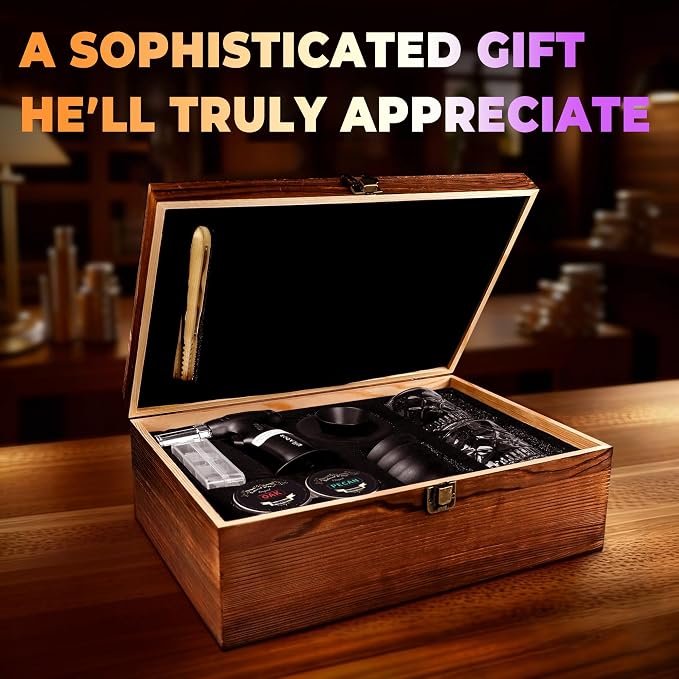 Electric Whiskey Smoker Kit, Luxurious Wooden Box, Heartfelt Christmas Gifts - Image 4