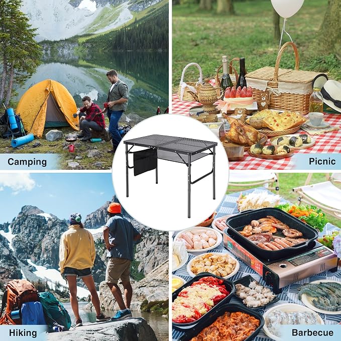 RedSwing Folding Grill Table, Aluminum Portable Grill Stand Table - Image 7